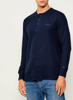 Tommy Jeans 汤米·希尔费格 男士时尚休闲亨利衫 DM0DM21812