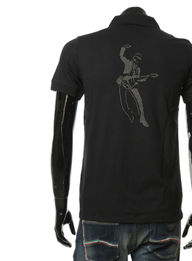 Karl Lagerfeld卡尔拉格斐 男潮牌烫钻短袖POLO衫 745085 551225