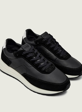 Hugo Boss 黑标 正品男士时尚真皮休闲低帮鞋 50557837 10275827