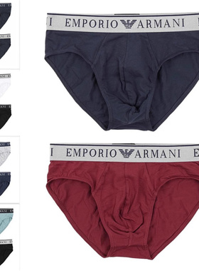 Armani/阿玛尼EA 男士轻奢舒适2件装三角裤内裤 111733 3F720