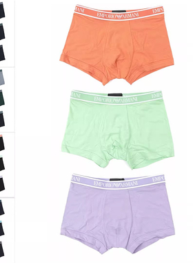 Armani/阿玛尼EA 男士鹰标3件装时尚四角内裤 EM000259 AF10779