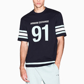 阿玛尼AX T恤 男士 Armani 潮牌简约时尚 休闲短袖 XM001852 AF10361