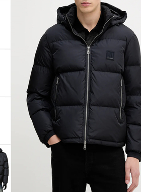 Armani/阿玛尼AX 男士加厚保暖连帽外套羽绒服 XM000348 AF12286