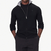 Lagerfeld卡尔拉格斐 男老佛爷羊毛开衫 毛衣 Karl 655004 554399