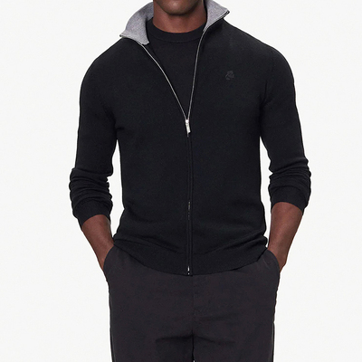 卡尔拉格斐老佛爷羊毛开衫毛衣