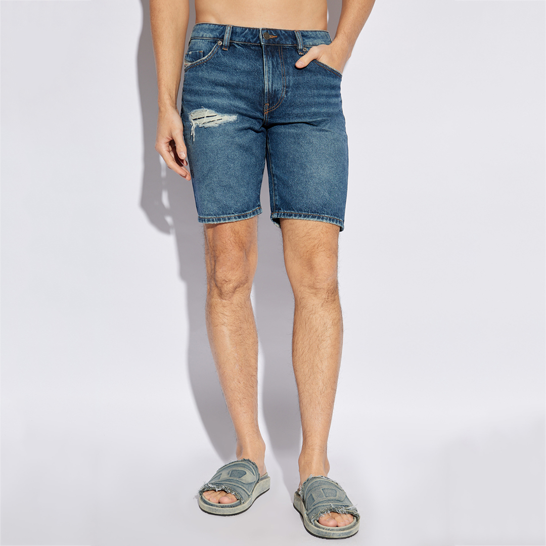 Diesel男士短裤牛仔裤