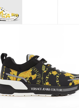 Versace/范思哲VJ 男士奢潮印花时尚低帮休闲鞋 77YA3SA1 ZS654