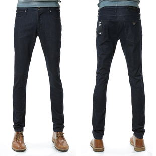 男士 鹰标修身 弹力长裤 Armani 8N1J06 正品 牛仔裤 1G19Z 阿玛尼EA