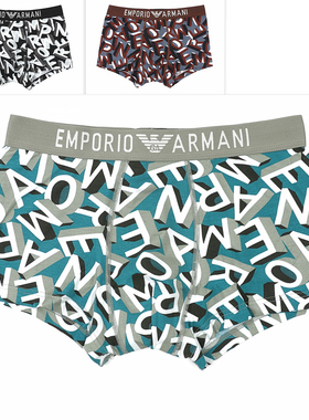 Armani/阿玛尼EA 男士鹰标休闲透气四角内裤 EM000232 AF10794