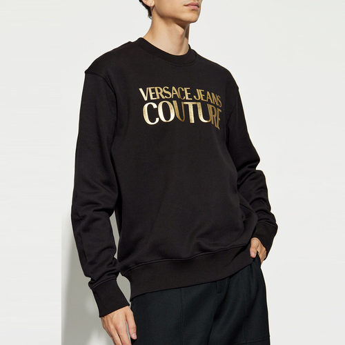 范思哲男士奢潮金标圆领套头卫衣