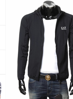 Armani/阿玛尼EA7 男士修身连帽运动开衫卫衣 7M000047 AF13534
