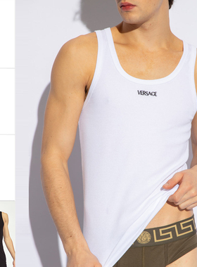 Versace/范思哲男士修身弹力运动打底背心无袖T恤1013125 1A09410