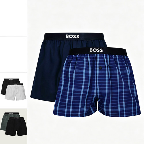 Boss男士2件装四角内裤
