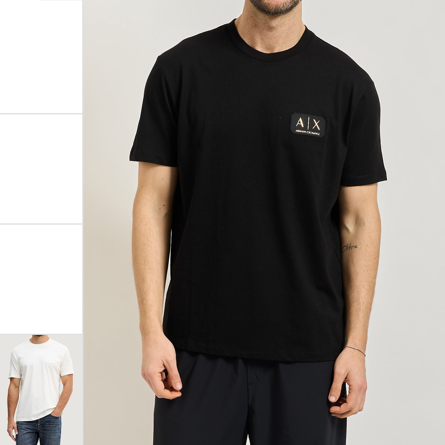 Armani/阿玛尼AX 男士潮牌时尚休闲圆领短袖T恤 XM002178 AF12308