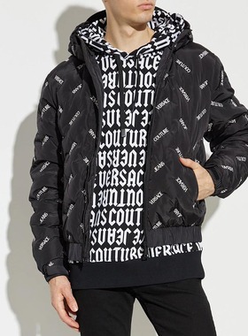 Versace/范思哲VJ 男士奢潮保暖连帽外套羽绒服 77GAU406 CQD62