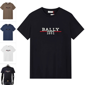 潮牌经典 时尚 大牌LOGO纯棉短袖 T恤 05021 Bally 603086 巴利男士