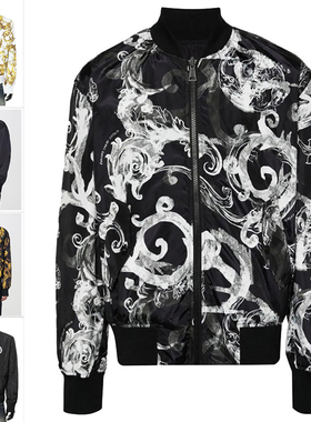 Versace/范思哲VJ 男潮牌奢华印花2面穿夹克外套 76GAS407 CQS85
