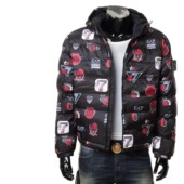 阿玛尼EA7 男士 冬季 Armani 加厚保暖连帽棉夹克外套6RPB37 PN9FZ