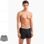 阿玛尼EA 平角内裤 男士 Armani 时尚 鹰标纯棉四角裤 110991 4R576