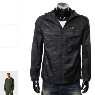 阿玛尼EA7 6RPB17 男士 休闲连帽夹克外套 PNDPZ 时尚 Armani
