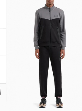 Armani/阿玛尼EA7 男士拼色毛里保暖休闲运动套装 6DPV60 PJVTZ