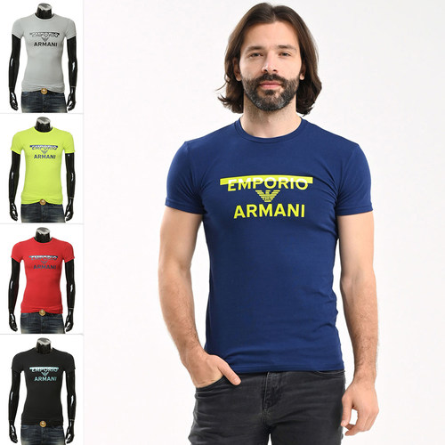 Armani/阿玛尼男士修身短袖T恤
