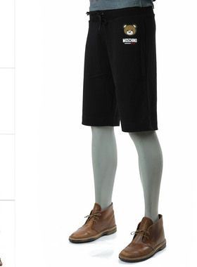 moschino/莫斯奇诺男士时尚潮牌小熊五分裤休闲短裤 A6889 4409