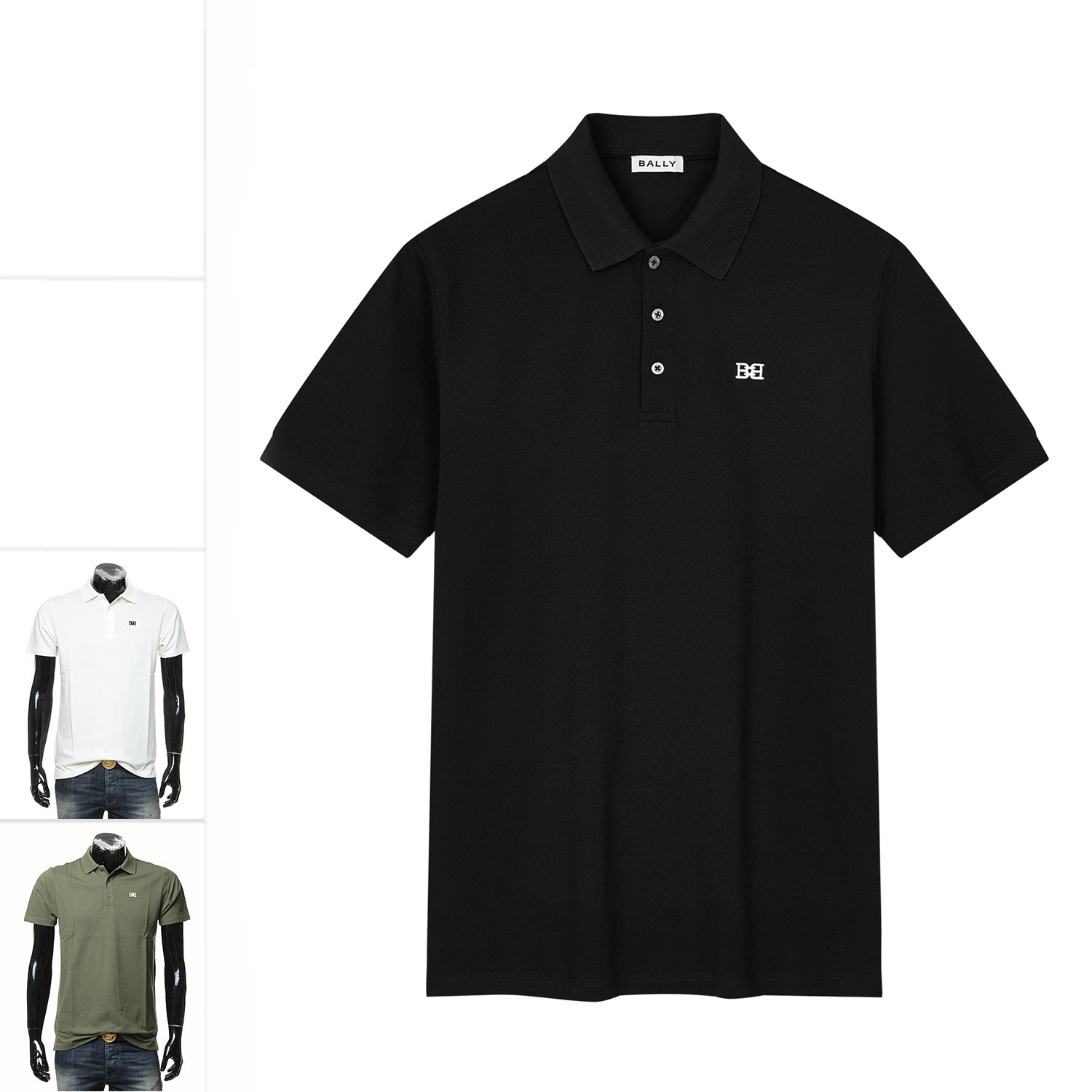 Bally/巴利轻奢大牌绣标男士简约修身短袖POLO衫 MOU0DX CO468