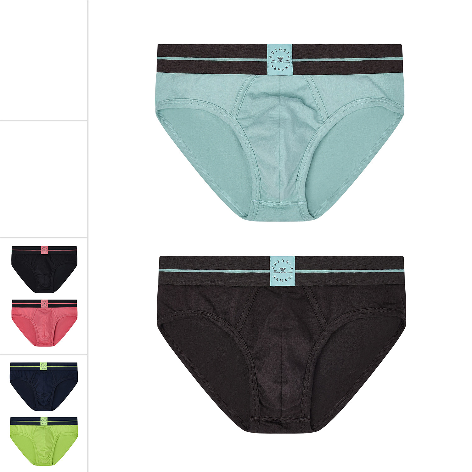 Armani/阿玛尼EA 男士鹰标2件装休闲三角内裤 EM000401 AF14984