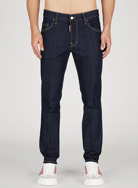 DSQUARED2 D2次方 男士原色修身时尚长裤牛仔裤 S74LB1425 S30664