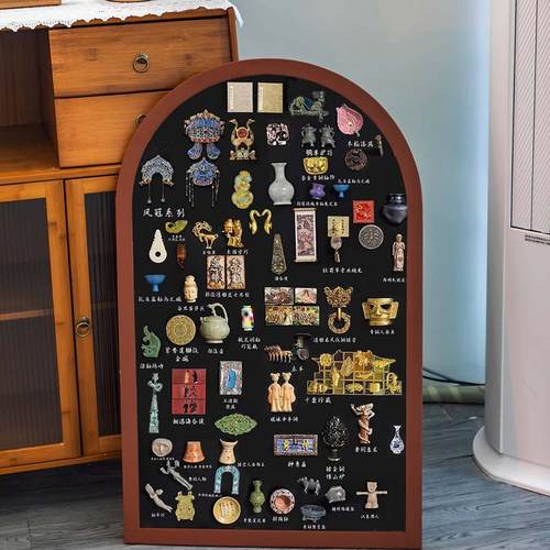 秀艾迪磁吸冰箱贴展示板收纳黑板