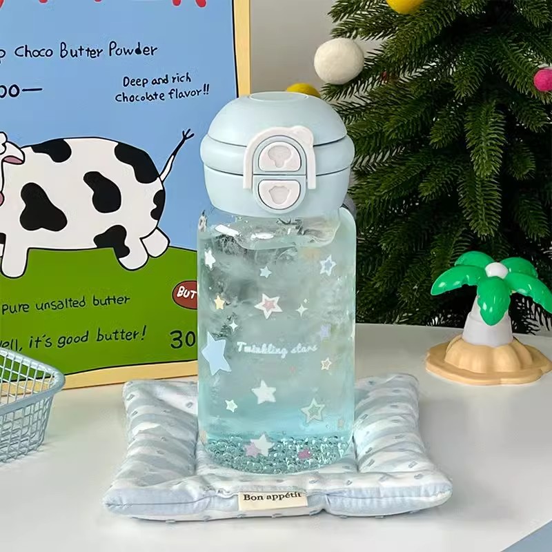 恒度新款星星塑料水杯女生高颜值