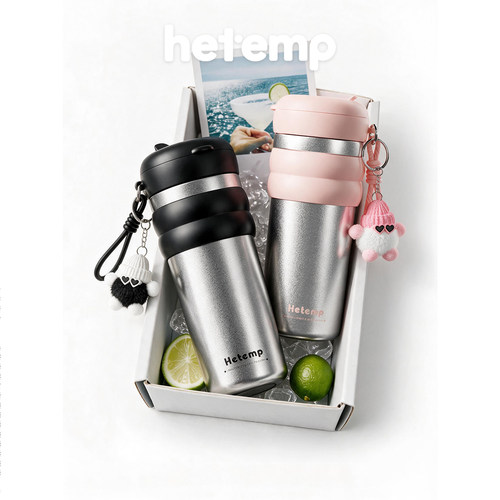 恒度花茶保温杯女生高颜值吸管杯