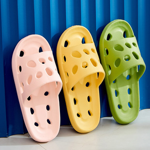 防滑居家镂空洞洞洗澡凉拖男士 女夏款 室内 浴室漏水拖鞋 家居新款
