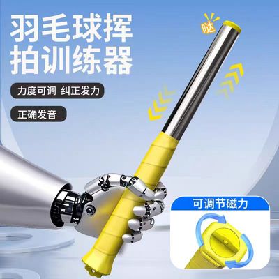 可调磅数羽毛球挥拍训练器