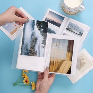 拍立得ins相册本3寸4寸5寸6寸大容量家庭追星小卡明信片照片收纳