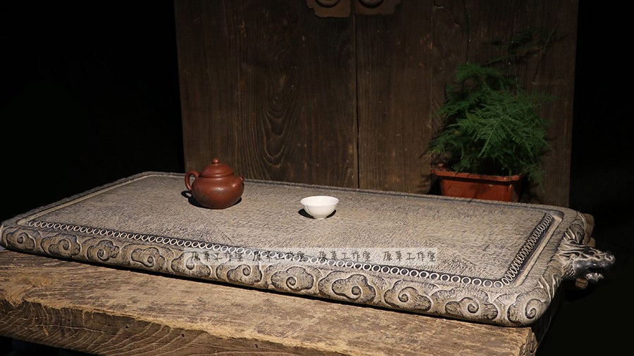 青石手工雕刻兽头家用鼓钉尺寸