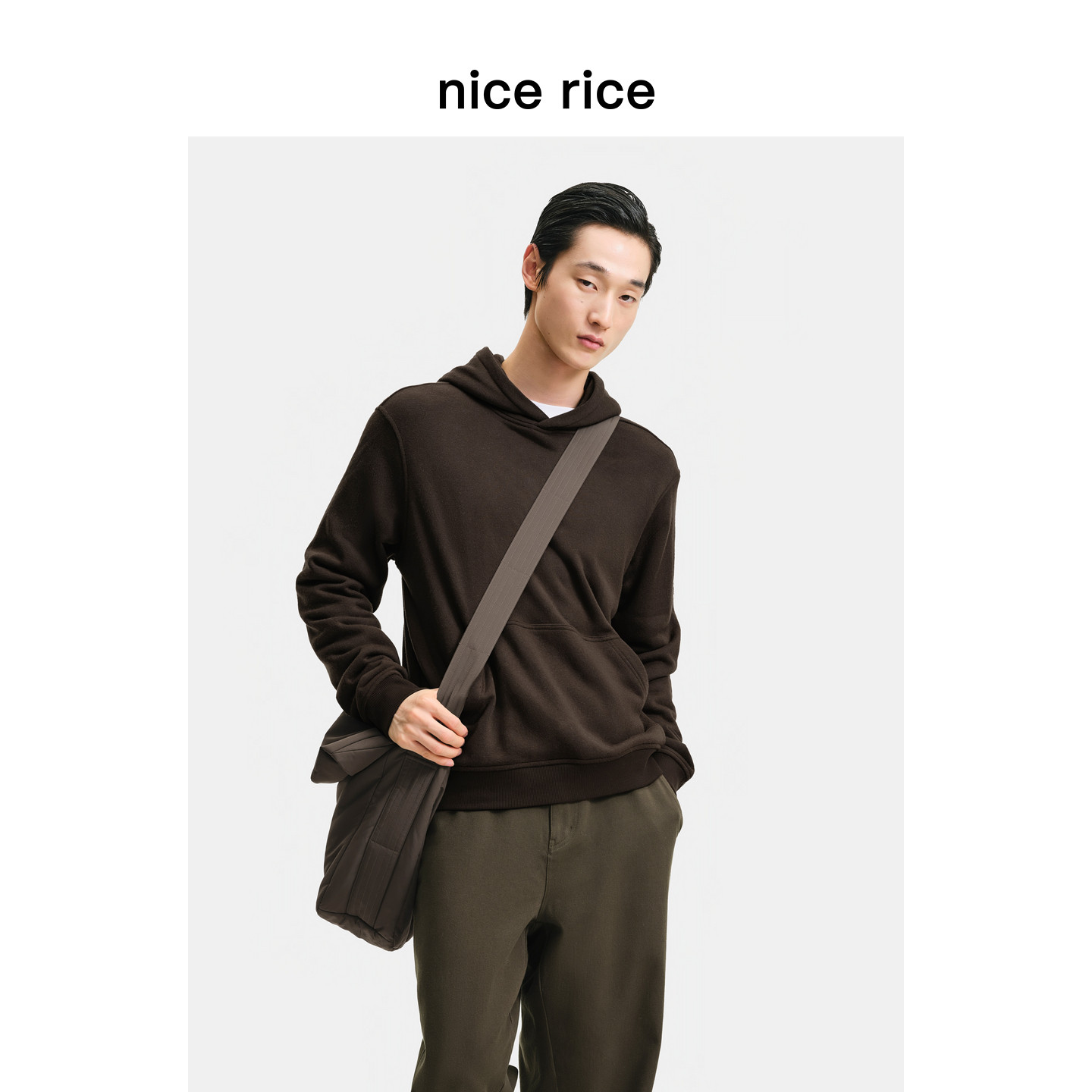 nicerice好饭斜挎邮差包图片