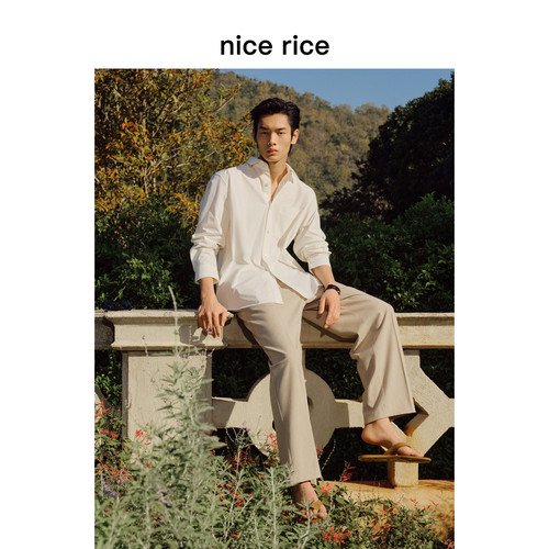 nicerice好饭宽松棉麻休闲长裤