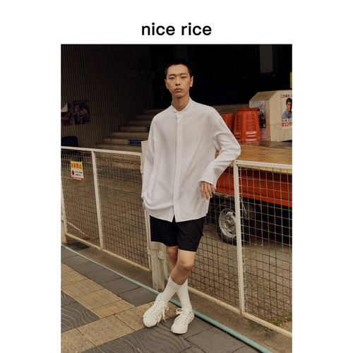 nicerice好饭全棉盐缩休闲短裤