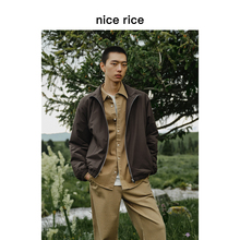 nice rice好饭 3M新雪丽轻暖立领拉链四面弹休闲棉服外套NGD09004