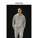 款 r.系列500G经典 全棉休闲宽松连帽卫衣NCC04001 rice好饭 nice