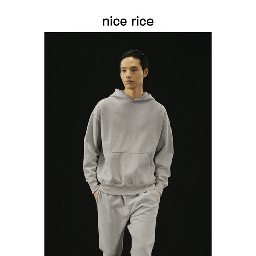 nicerice好饭重磅全棉连帽卫衣