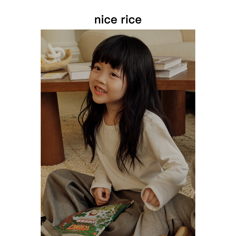 nicerice好饭有机棉混纺长袖T恤