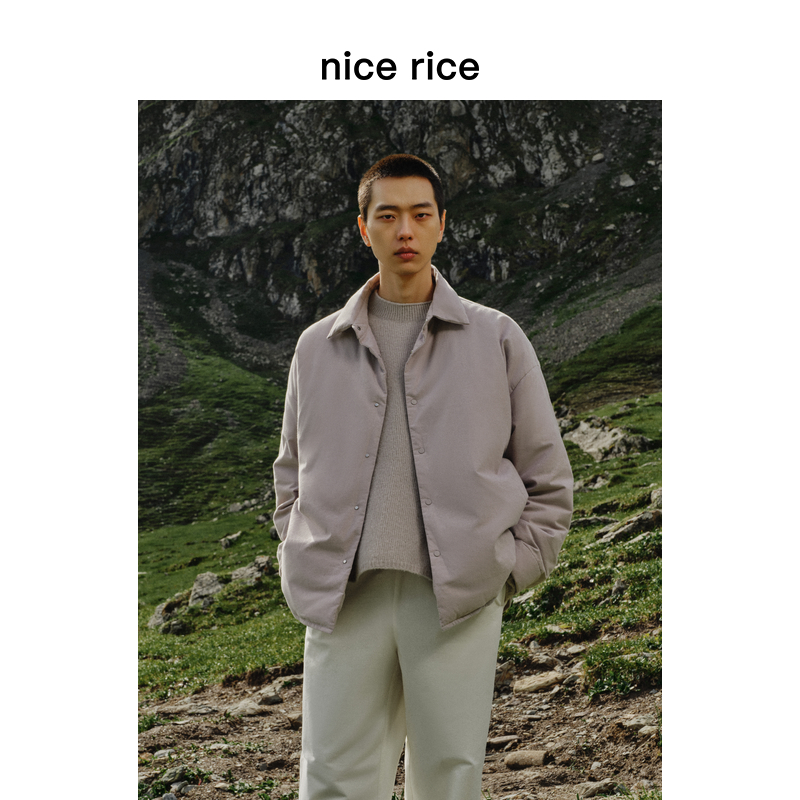 nicerice好饭白鸭绒宽松羽绒服