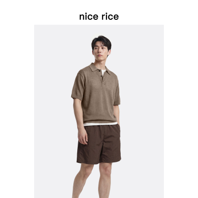 nicerice好饭宽松短袖针织衫