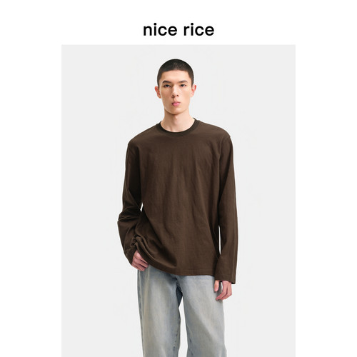 nicerice好饭肌理感长袖T恤