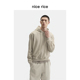 nice 宽松连帽卫衣NHC04014 全棉229G后中分割男士 rice好饭 春季