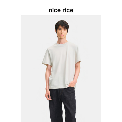 nicerice好饭直身小圆领短袖T恤