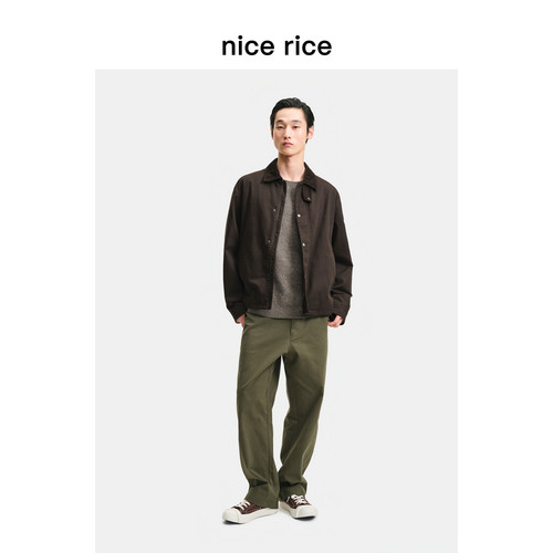 nicerice好饭直筒休闲长裤
